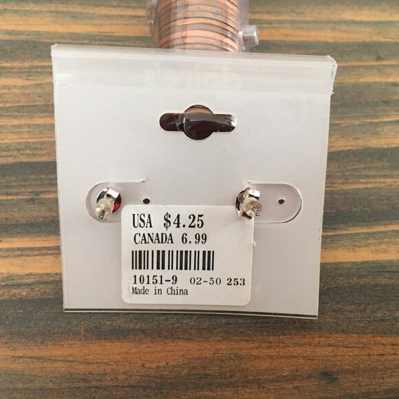 [Claire’s] 2000s Sensitive Solutions Pink Glitter Enamel Cat Earrings | Unworn - Picture 2 of 4